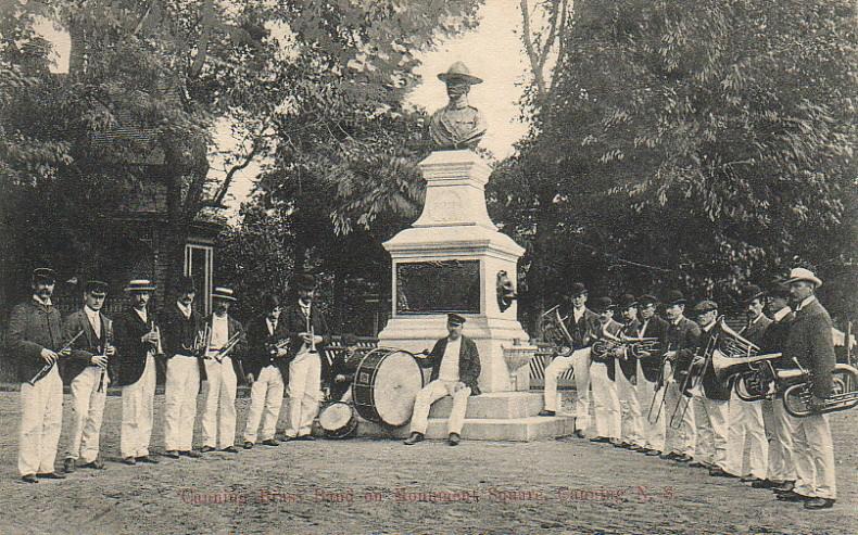 Canning Brass Band, postmarked December 1908