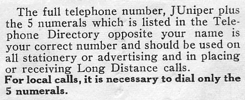 When making local calls, five digits are enough