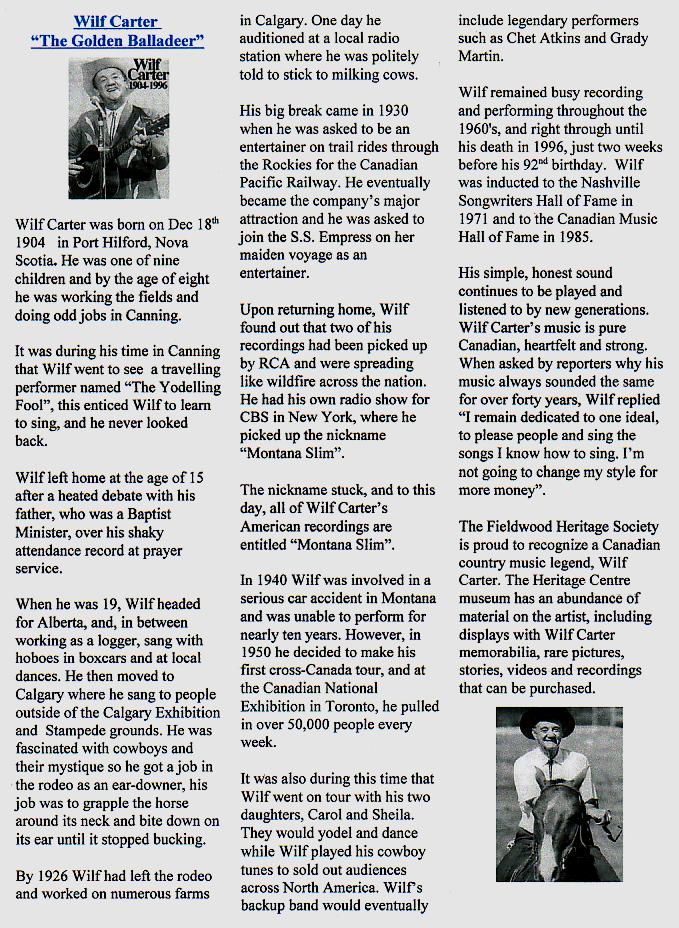 Canning's Fieldwood Heritage Society Newsletter August 2003, page 3