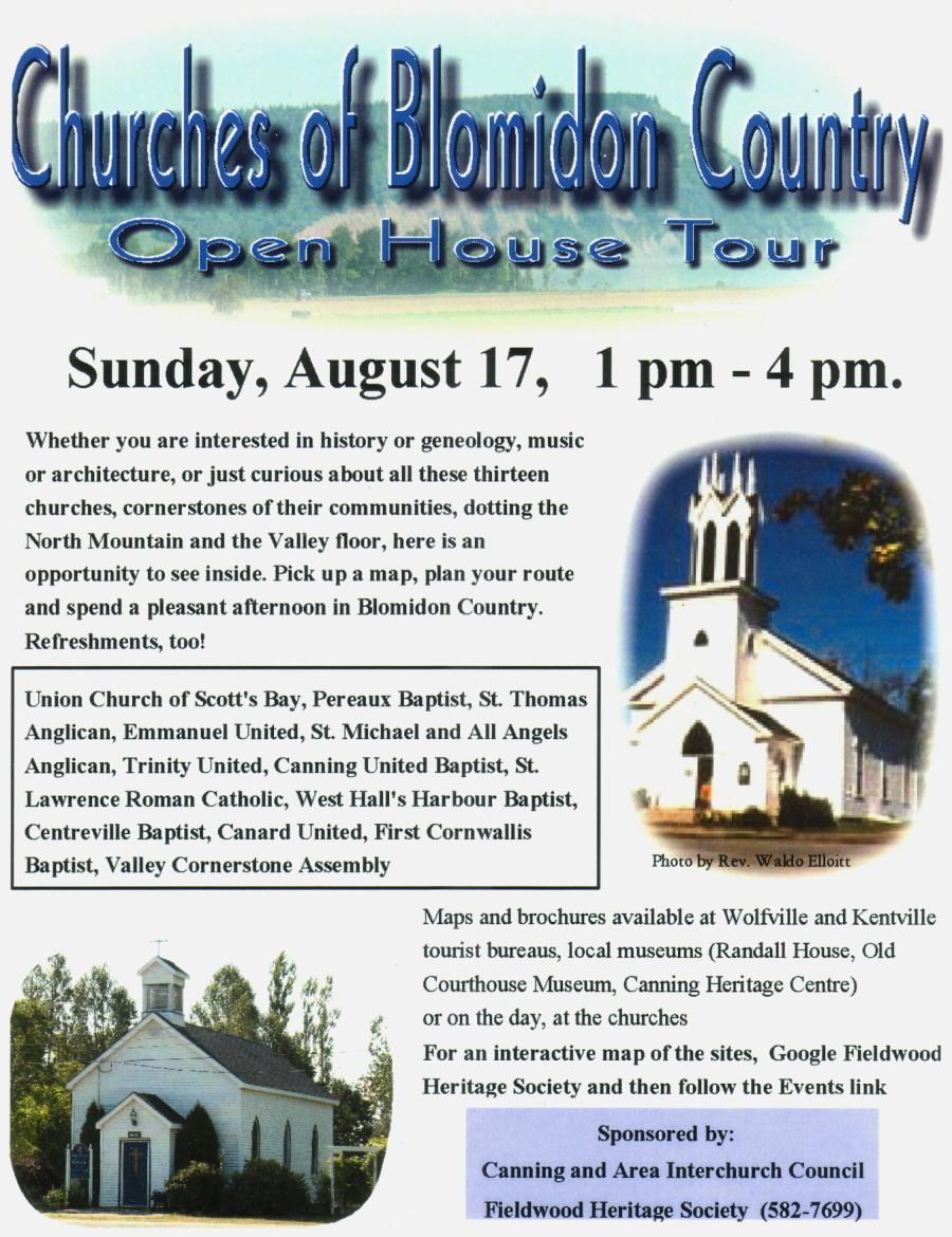 Churches of Blomidon Country Open House Tour, 17 Aug 2008