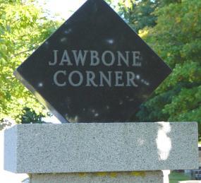 Kings County, Nova Scotia: Jawbone Corner Cemetery gatepost