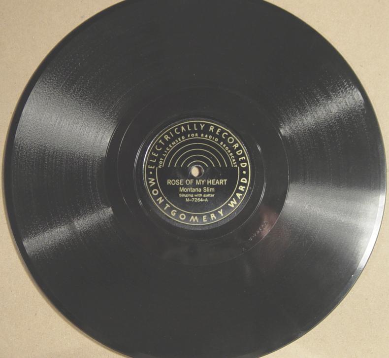 Montana Slim, Montgomery Ward M-7264 78rpm record