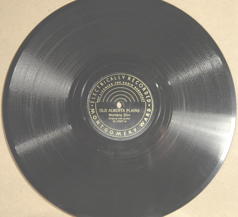 Montana Slim, Montgomery Ward M-7267 78rpm record