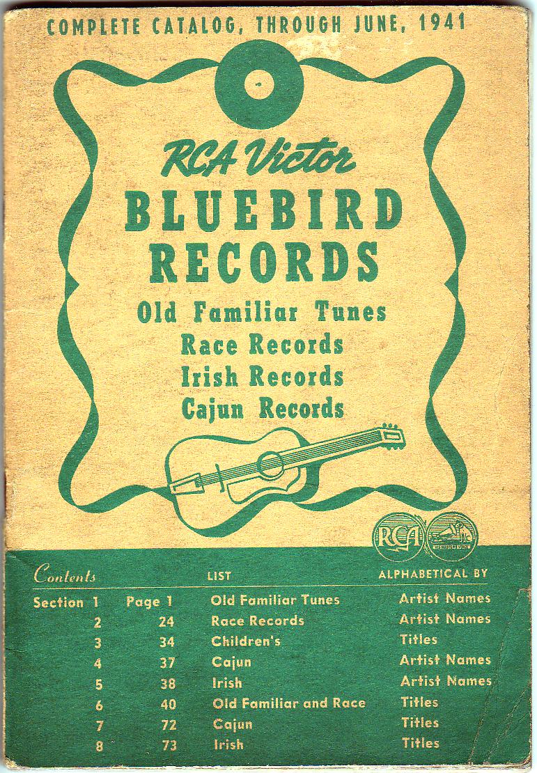 RCA Victor Bluebird Catalog 1941, cover