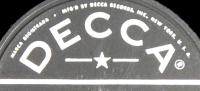 Wilf Carter Decca 78rpm record label