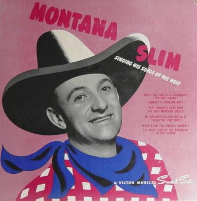 Cover: Montana Slim 78rpm record album P-114 (early 1940s)