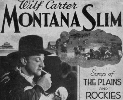 Montana Slim Postcard 1938, top half