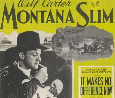 Montana Slim Song Book 1939, top half front cover