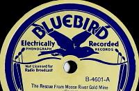 Wilf Carter RCA Bluebird 78rpm record label